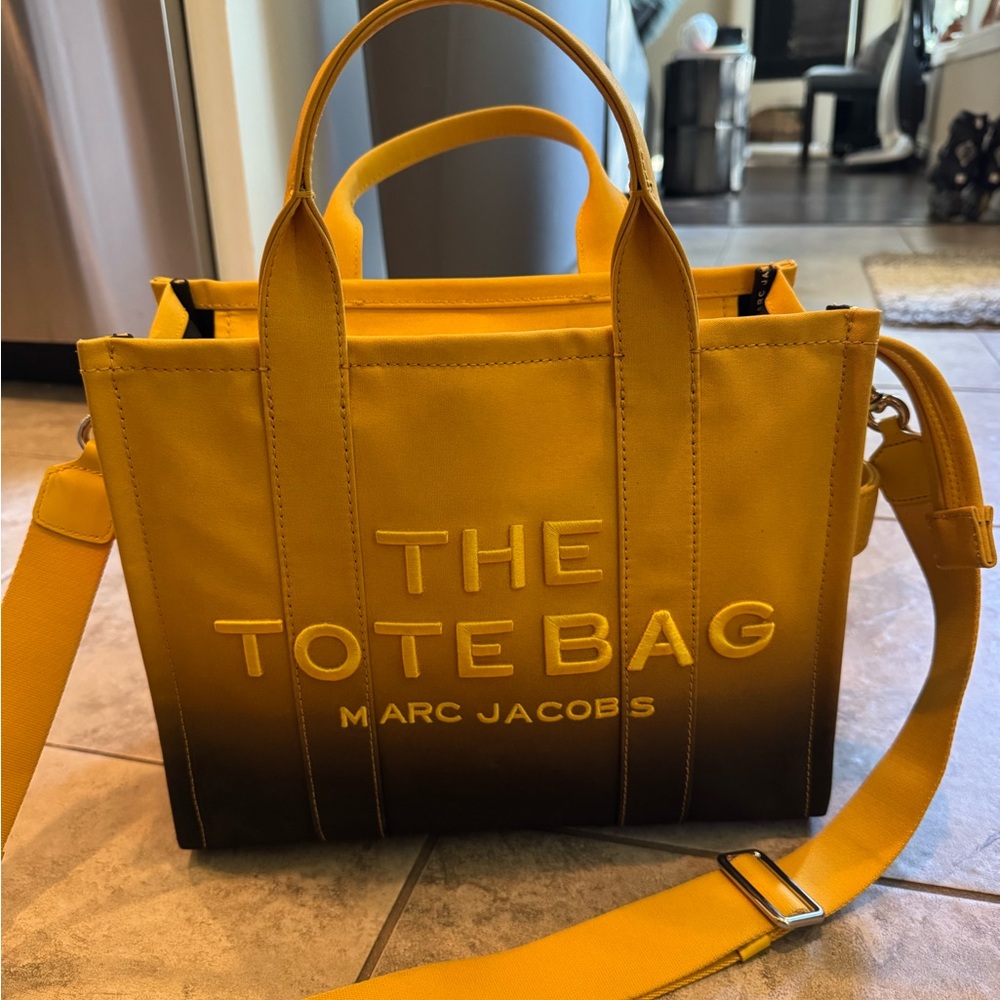 Marc Jacobs Black and Yellow Tote Bag